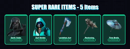 [PC/XBOX] | Darth Vader | Surf Strider | Mandalorian | Peter Griffin | Blackheart | 113 skin | 186 pickaxe | 151 emote | 161 glider | Lv3721