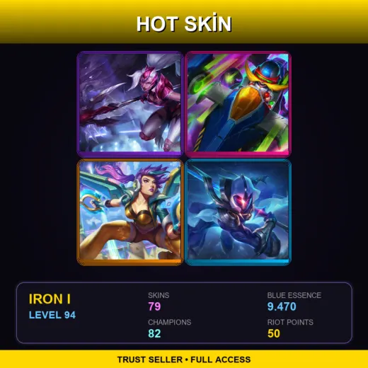 EUNE | Challenger Nidalee | Arcade Corki | Arcade Kai'Sa | Cosmic Blade Master Yi | 79 Skin | 82 Champ | Iron I | Lv94