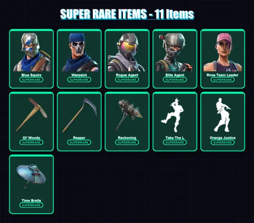 [PC/XBOX/PSN] | Blue Squire | Warpaint | Rogue Agent | Elite Agent | Rose Team Leader | 84 skin | 94 pickaxe | 80 emote | 87 glider | Lv1512