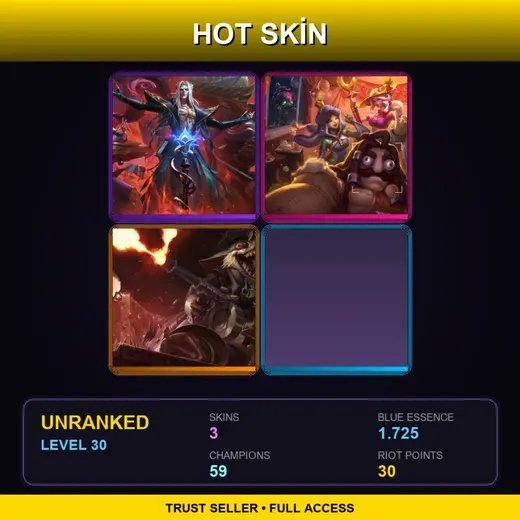 EUW | Pentakill III: Lost Chapter Mordekaiser | Archduke Nasus | Crime City Twitch | 3 Skin | 59 Champ | Lv30