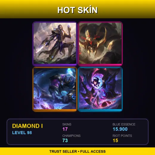 LAS | Victorious Lucian | Conqueror Alistar | Cosmic Paladin Sion | Dark Star Yorick | 17 Skin | 73 Champ | Diamond I | Lv98