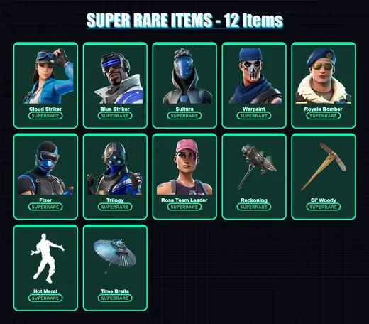 [PS4/PS5/XBOX/PC] | Cloud Striker | Blue Striker | Sultura | Warpaint | Royale Bomber | 93 skin | 153 pickaxe | 138 emote | 138 glider | Lv2516