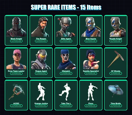 [PC/XBOX/PSN] | Black Knight | The Reaper | Elite Agent | Blue Squire | Royale Knight | 62 skin | 108 pickaxe | 71 emote | 77 glider | Lv1417 — Game account