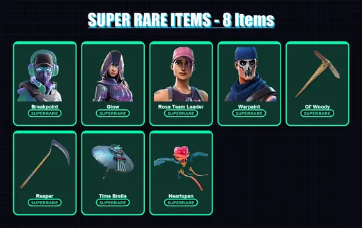 [PC/XBOX] | Breakpoint | Glow | Rose Team Leader | Warpaint | Ruin | 119 skin | 193 pickaxe | 140 emote | 146 glider | Lv2025