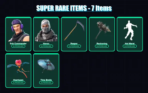 [PC/XBOX] | Sub Commander | Havoc | Calamity | Dire | DJ Yonder | 12 skin | 13 pickaxe | 27 emote | 24 glider | Lv372