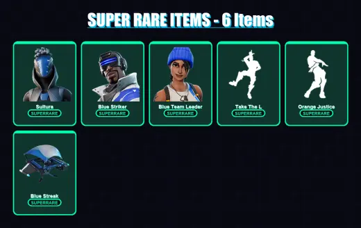 [PS4/PS5/XBOX/PC] | Sultura | Blue Striker | Blue Team Leader | Piccolo | Son Goku | 51 skin | 72 pickaxe | 47 emote | 56 glider | Lv551