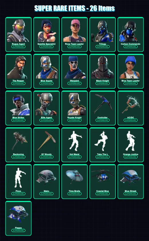 [PS4/PS5/PC] | Rogue Agent | Sparkle Specialist | Rose Team Leader | 309 skin | Lv3542