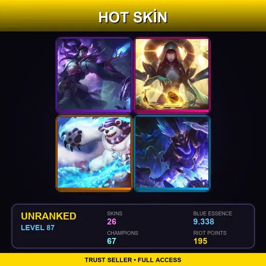 TR | Spirit Blossom Thresh | Odyssey Sona | Frostfire Annie | Worldbreaker Nasus | 26 Skin | 67 Champ | Lv87