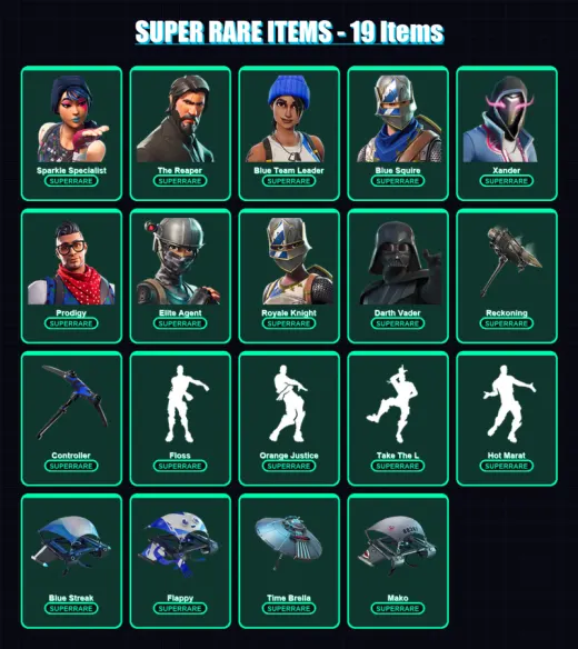 [PS4/PS5/XBOX/PC] | Sparkle Specialist | The Reaper | Blue Team Leader | 118 skin | Lv1893 — Game account