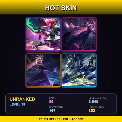TW | Spirit Blossom Syndra | Battle Academia Ezreal | Dark Cosmic Lissandra | High Noon Sion | 89 Skin | 167 Champ | Lv38 — Dragon Guardian Galio