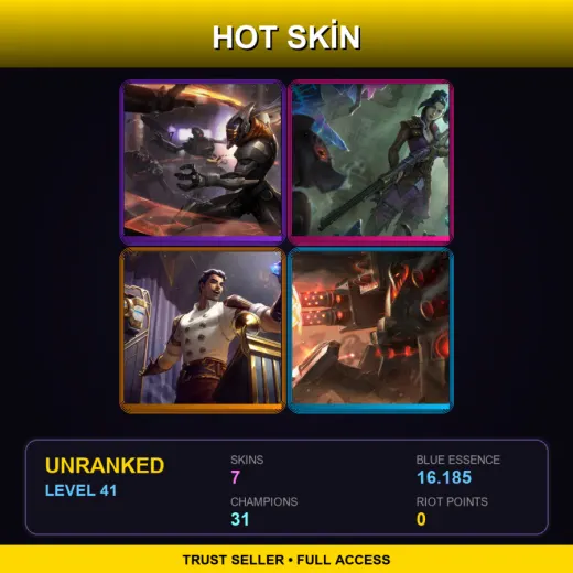 LAN | PROJECT: Yi | Arcane Enforcer Caitlyn | Arcane Inventor Jayce | Battlecast Urgot | 7 Skin | 31 Champ | Lv41