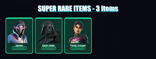 [PS4/PS5/PC] | Xander | Darth Vader | Trinity Trooper | Nezumi | Paradigm (Reality-659) | 154 skin | 183 pickaxe | 147 emote | 126 glider | Lv2237 — Game account