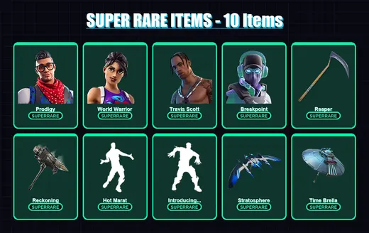 [PS4/PS5/XBOX/PC] | Prodigy | World Warrior | Travis Scott | Breakpoint | Rox | 216 skin | 191 pickaxe | 133 emote | 142 glider | Lv2015