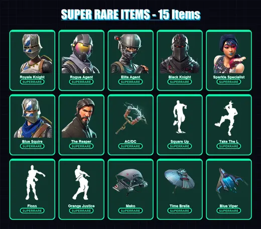 [PS4/PS5/PC] | Royale Knight | Rogue Agent | Elite Agent | Black Knight | Sparkle Specialist | 74 skin | 85 pickaxe | 78 emote | 93 glider | Lv1340