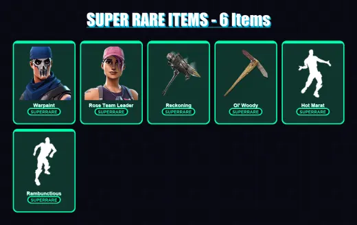 [PC/PSN] | Warpaint | Rose Team Leader | Mandalorian | Raz | Spire Assassin | 165 skin | 189 pickaxe | 209 emote | 175 glider | Lv2614
