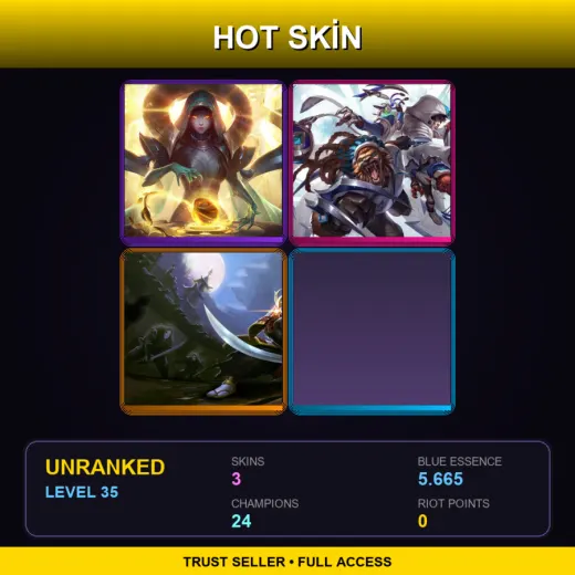 LAS | Odyssey Sona | SSW Twitch | Samurai Yi | 3 Skin | 24 Champ | Lv35