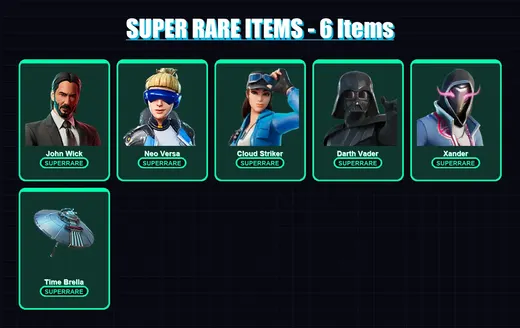 [PS4/PS5/PC] | John Wick | Neo Versa | Cloud Striker | Darth Vader | Xander | 159 skin | 158 pickaxe | 114 emote | 134 glider | Lv2114 — Game account