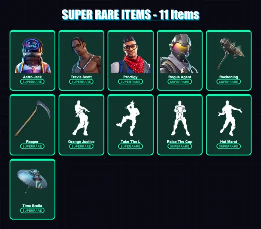 [PC/XBOX/PSN] | Astro Jack | Travis Scott | Prodigy | Rogue Agent | Dire | 79 skin | 58 pickaxe | 87 emote | 60 glider | Lv816
