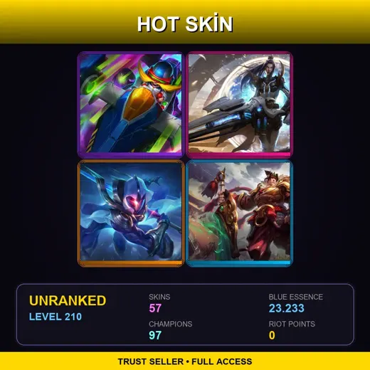 SG | Spirit Blossom Master Yi | Cosmic Blade Master Yi | High Noon Twitch | Arcade Corki | 57 Skin | 97 Champ | Lv210 — Spirit Blossom Master Yi