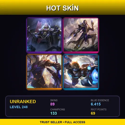 EUNE | Victorious Sejuani | Victorious Lucian | Victorious Aatrox | Pulsefire Ezreal | 89 Skin | 133 Champ | Lv248