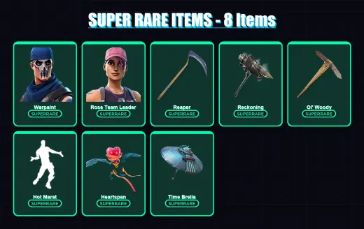 [PC/XBOX/PSN] | Warpaint | Rose Team Leader | Molten Battle Hound | Calamity | Raptor | 167 skin | 152 pickaxe | 143 emote | 128 glider | Lv1362