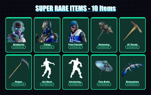 [PC/XBOX] | Breakpoint | Trilogy | Point Patroller | A.I.M. | Frozen Love Ranger | 152 skin | 158 pickaxe | 132 emote | 146 glider | Lv2246