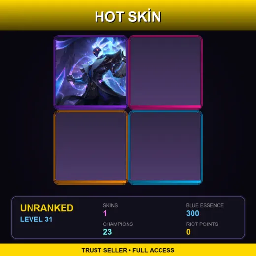EUW | Pulsefire Thresh | 1 Skin | 23 Champ | Lv31