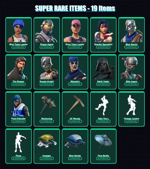 [PS4/PS5/XBOX/PC] | Blue Team Leader | Rogue Agent | Rose Team Leader | 240 skin | Lv4101