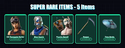 [PS4/PS5/XBOX/PC] | OG Renegade Raider | Blue Squire | Psycho Bandit | Nezumi | Kymera | 80 skin | 89 pickaxe | 98 emote | 70 glider | Lv830