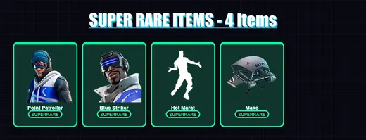 [PC/XBOX/PSN] | Point Patroller | Blue Striker | Lt. Evergreen | Sled Ready Guff | Arctic Adeline | 5 skin | 22 pickaxe | 15 emote | 28 glider | Lv5