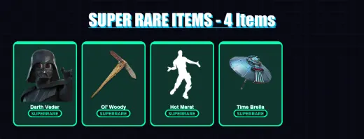 [PC] | Darth Vader | Valeria | Inferno | Joey | The Imagined | 194 skin | 288 pickaxe | 175 emote | 212 glider | Lv4153