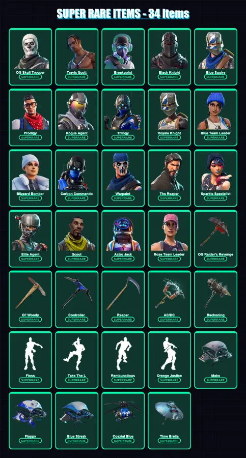 [PS4/PS5/XBOX/PC] | OG Skull Trooper | Travis Scott | Breakpoint | 341 skin | Lv5100
