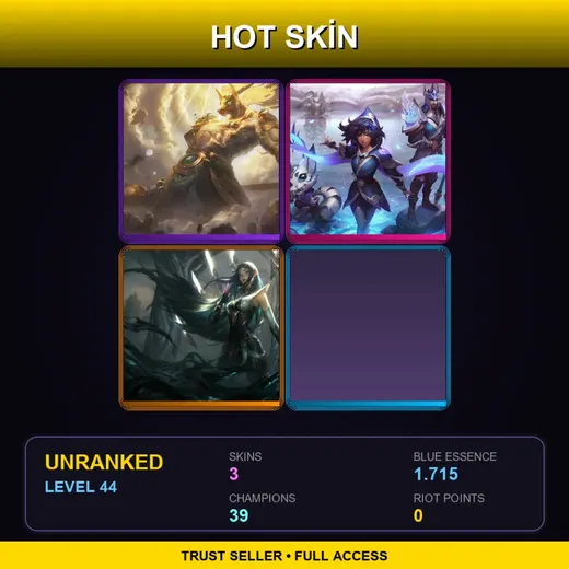 EUW | Lunar Guardian Nasus | SSG Ezreal | Sentinel Irelia | 3 Skin | 39 Champ | Lv44 — Sentinel Irelia