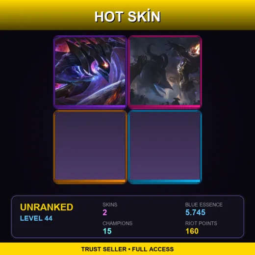 EUW | Dark Star Kha'Zix | Mecha Kingdoms Draven | 2 Skin | 15 Champ | Lv44