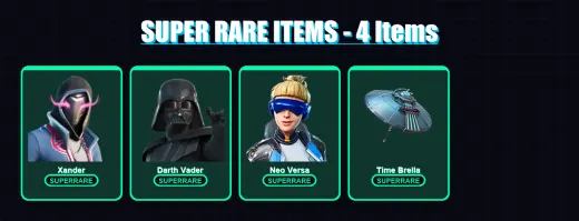 [PC/XBOX] | Xander | Darth Vader | Neo Versa | Alli | Gear Specialist Maya | 226 skin | 197 pickaxe | 147 emote | 174 glider | Lv2618