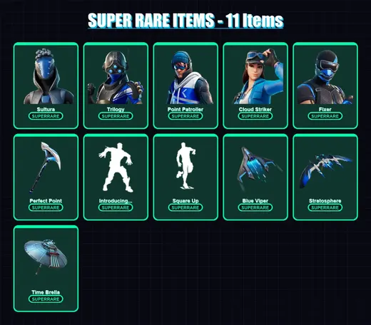 [SWITCH/XBOX/PSN/PC] | Sultura | Trilogy | Point Patroller | Cloud Striker | Fixer | 54 skin | 107 pickaxe | 75 emote | 96 glider | Lv1442