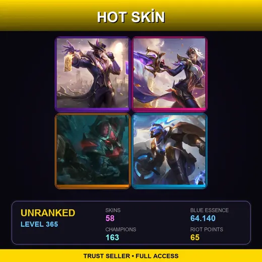 LAN | Victorious Twisted Fate | Victorious Fiora | Conqueror Nautilus | Cosmic Paladin Sion | 58 Skin | 163 Champ | Lv365 — Broken Covenant Miss Fortune