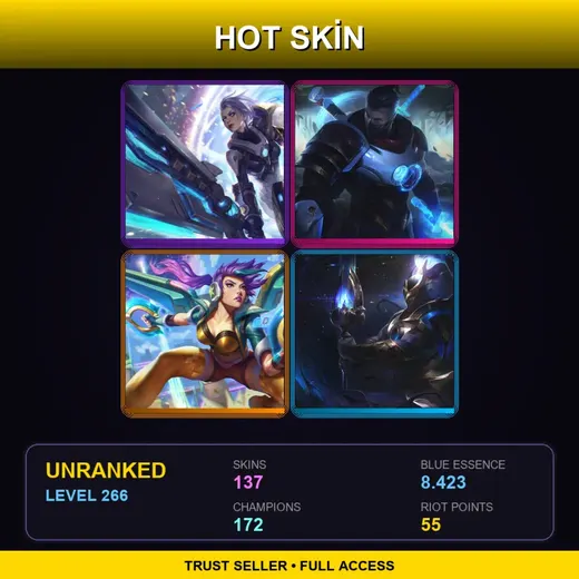RU | Battle Academia Ezreal | Cosmic Defender Xin Zhao | Cosmic Charger Hecarim | High Noon Twitch | 137 Skin | 172 Champ | Lv266