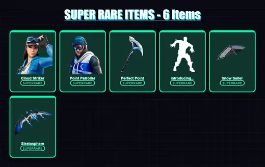 [PS4/PS5/XBOX/PC] | Cloud Striker | Point Patroller | Predator | Mandalorian | Menace | 20 skin | 31 pickaxe | 33 emote | 31 glider | Lv497