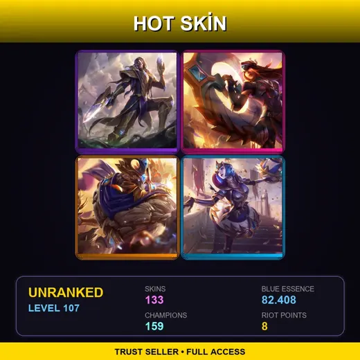 BR | Victorious Lucian | Victorious Sivir | Victorious Maokai | Victorious Orianna | 133 Skin | 159 Champ | Lv107