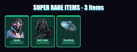 [PC] | Xander | Darth Vader | The Ageless | Ronin | The Origin | 188 skin | 216 pickaxe | 165 emote | 136 glider | Lv2294