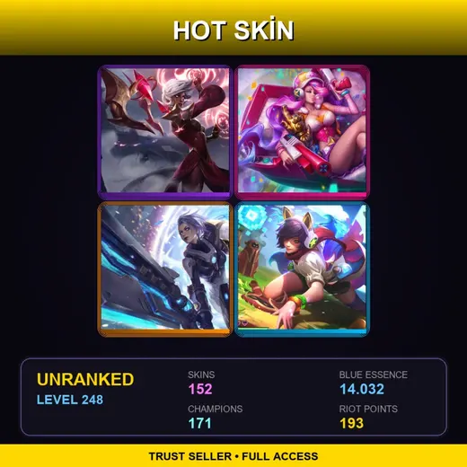 VN | Conqueror Karma | Battle Academia Ezreal | Battle Academia Wukong | Battle Academia Jayce | 152 Skin | 171 Champ | Lv248