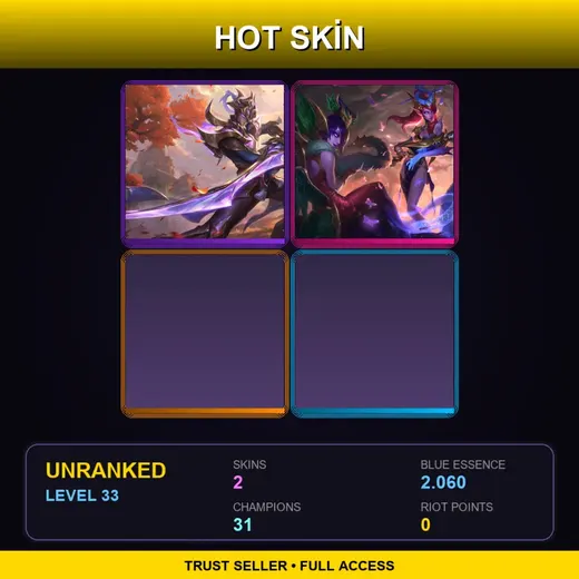 RU | Victorious Master Yi | Lunar Wraith Caitlyn | 2 Skin | 31 Champ | Lv33