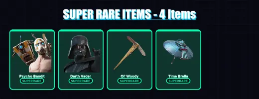 [PS4/PS5/XBOX/PC] | Psycho Bandit | Darth Vader | Torin | Peter Griffin | Spectra Knight | 301 skin | 322 pickaxe | 235 emote | 235 glider | Lv5848