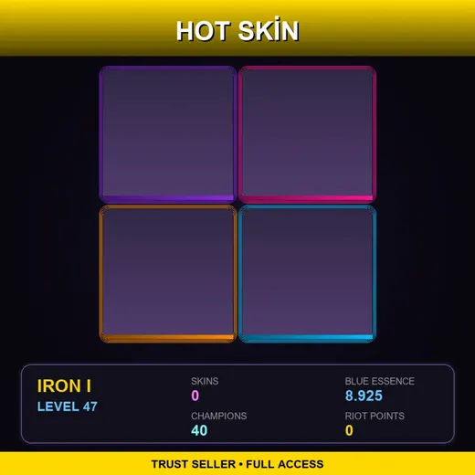 BR | Lv47 | Iron I | 0 Skin | 40 Champ