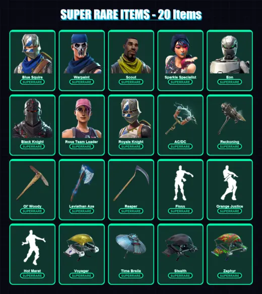 [PC/PSN] | Blue Squire | Warpaint | Scout | Sparkle Specialist | Eon | 167 skin | 180 pickaxe | 149 emote | 157 glider | Lv2145