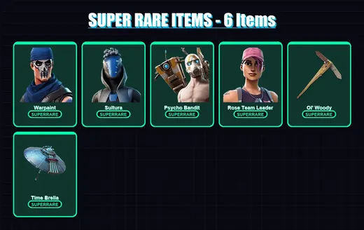 [PS4/PS5/XBOX/PC] | Warpaint | Sultura | Psycho Bandit | Rose Team Leader | Kymera | 23 skin | 47 pickaxe | 35 emote | 44 glider | Lv666 — Game account