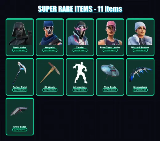 [PS4/PS5/XBOX/PC] | Darth Vader | Warpaint | Xander | Rose Team Leader | Blizzard Bomber | 159 skin | 263 pickaxe | 173 emote | 217 glider | Lv3639 — Game account