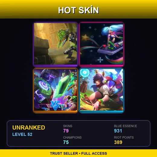 OCE | Hextech Singed | Star Guardian Miss Fortune | Arcade Sona | Dark Star Orianna | 79 Skin | 75 Champ | Lv52