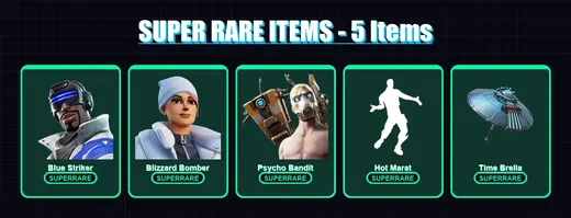 [PS4/PS5/XBOX/PC] | Blue Striker | Blizzard Bomber | Psycho Bandit | Omegarok | Rox | 111 skin | 170 pickaxe | 155 emote | 145 glider | Lv2471